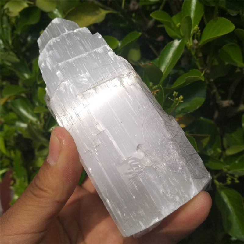 Natural Moroccan Selenite Energy Healing Stone