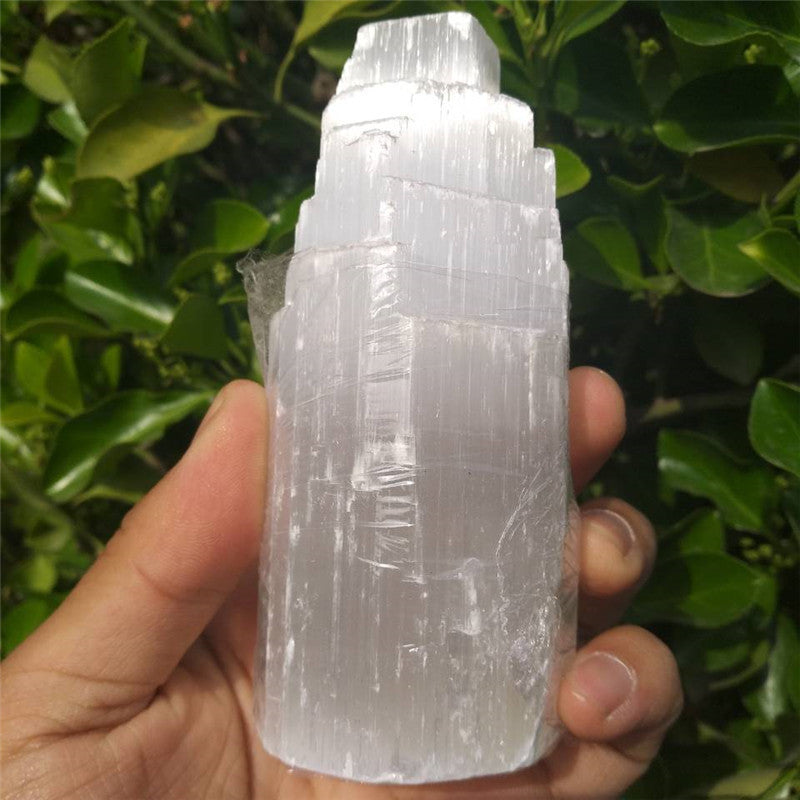 Natural Moroccan Selenite Energy Healing Stone