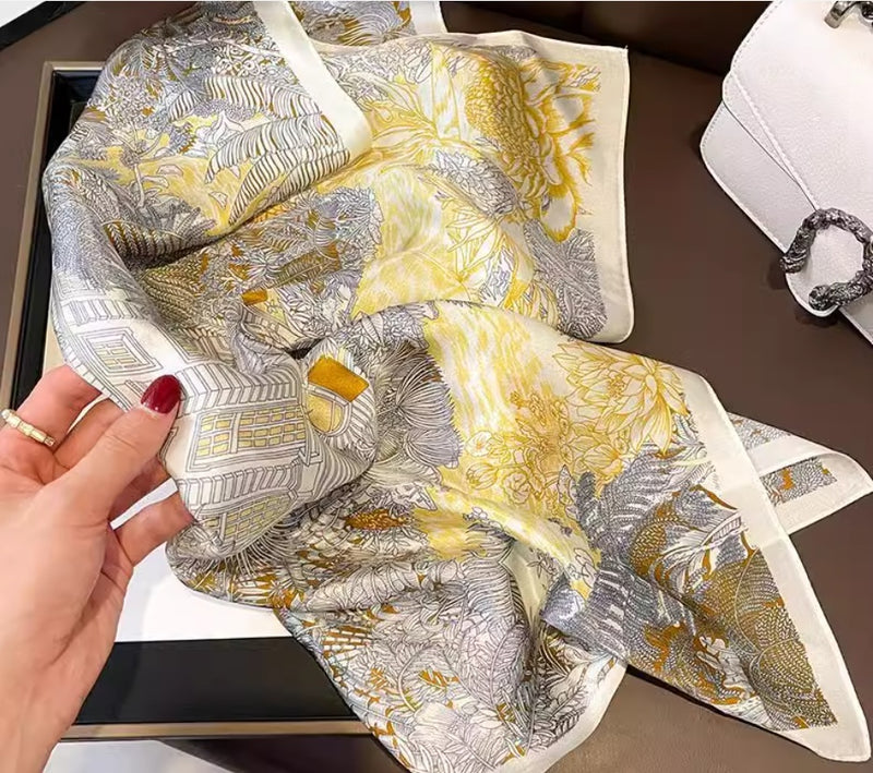 Silk Kerchief All-match Scarf