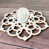 Wooden Grid Purification Crystal Healing Plate Wall Decoration