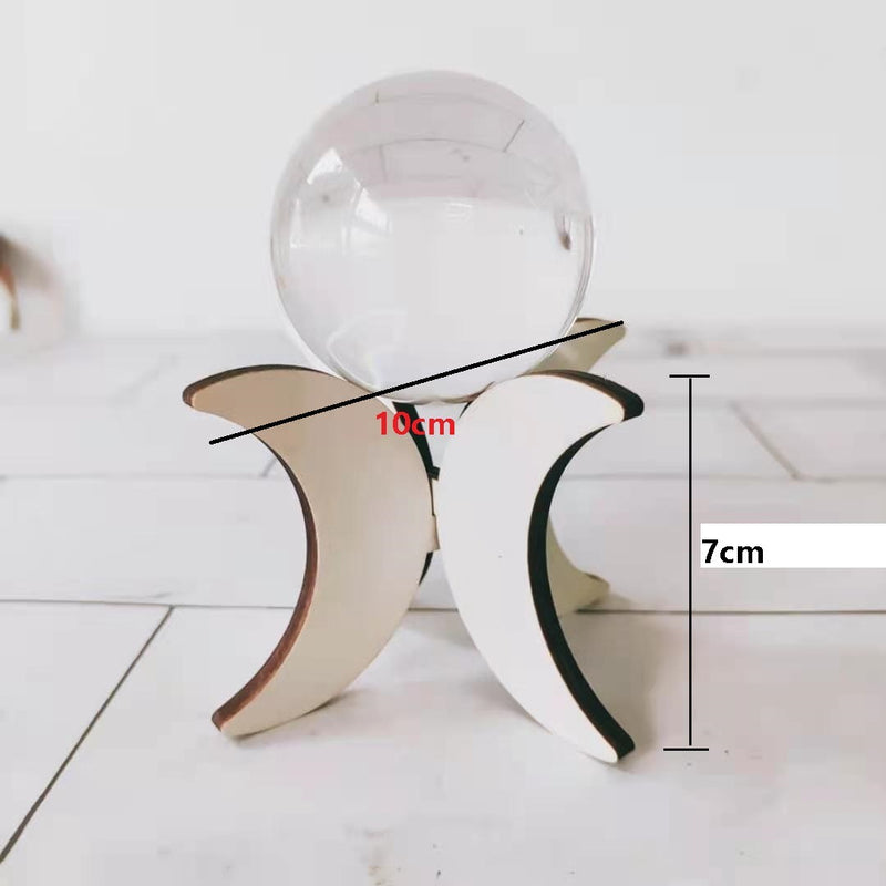 Wooden Grid Purification Crystal Healing Plate Wall Decoration