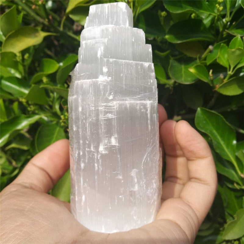 Natural Moroccan Selenite Energy Healing Stone