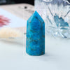 Blue Apatite Point Healing Crystal Stone Tower Reiki Energy