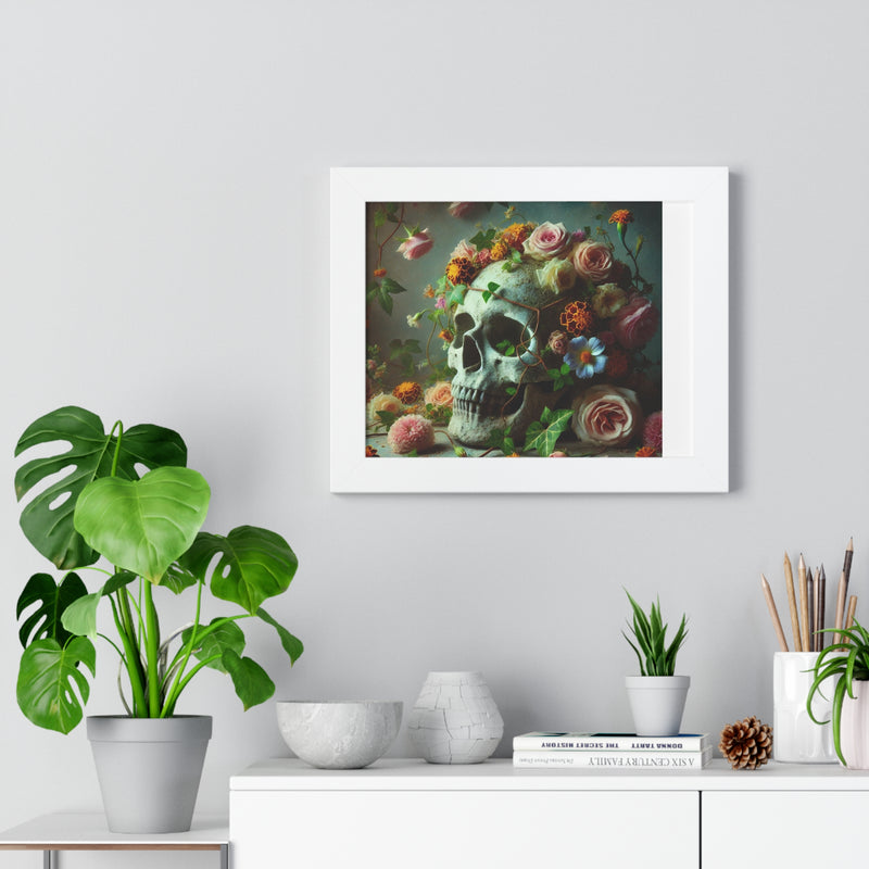 Poster Collection - Memento Mori Skulls with Flowers
